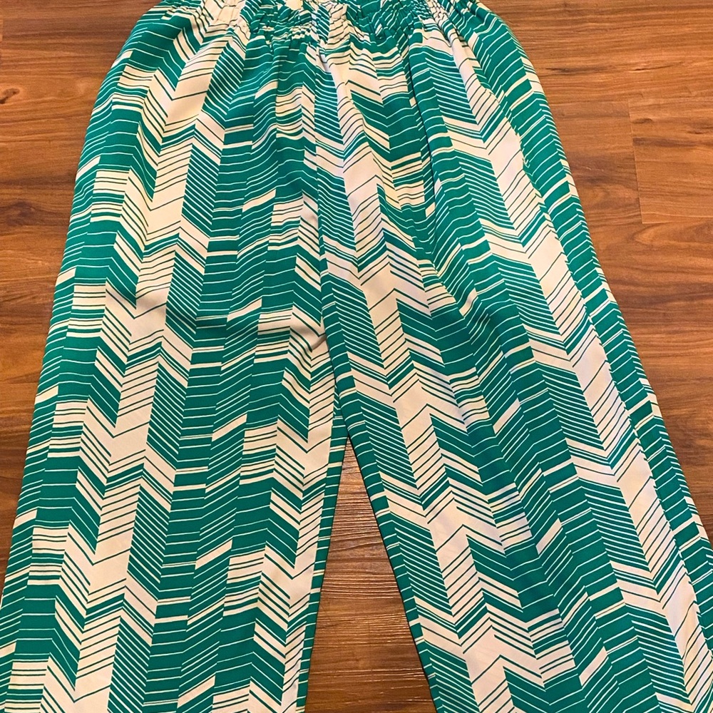 Symmetrical print pants